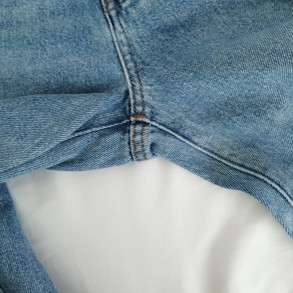 Madewell Baggy Straight Leg Jeans Distressed Earlhurst Light Wash Size 24 - Picture 10 of 16